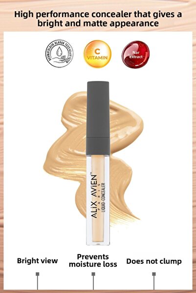 Alix Avien خافي عيوب سائل تحت العين - بشرة متوسطة محايدة - خافي عيوب سائل 106...