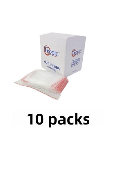 Tropic 10 عبوات من أكياس زيبلوك مقاس 6×7 – 2000
