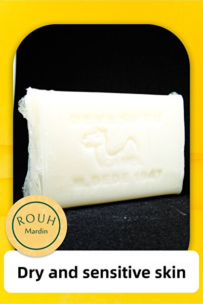 ROUH Mardin صابون حليب الجمل 136 جرام - مصنوع يدويًا، للبشرة الجافة والحساسة