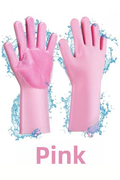 DUFF CLEAN زوج واحد من فرشاة قفازات الأطباق السحرية المقاومة للحرارة من السيل...