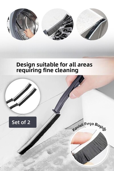 Vienev فرشاة تنظيف دقيقة متعددة الأغراض مكونة من قطعتين