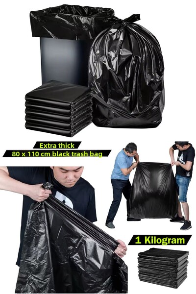 Özkan Ambalaj Temizlik كيس قمامة صناعي كبير الحجم بوزن 80 × 110 سم