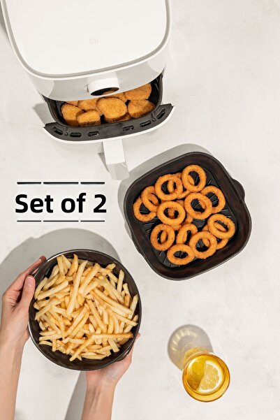 Vienev قطعتان من قالب الخبز السيليكون الدائري والمربع القابل للطي، ملحقات مقل...