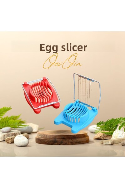 QesQin قطاعة البيض المسلوق، جهاز عملي لتقطيع البيض |   أداة مساعد المطبخ