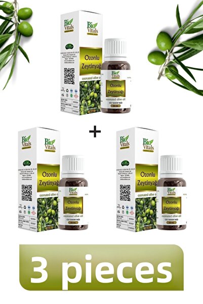 Bio Vitals زيت زيتون بالأوزون - 50 مل، 3 قطع