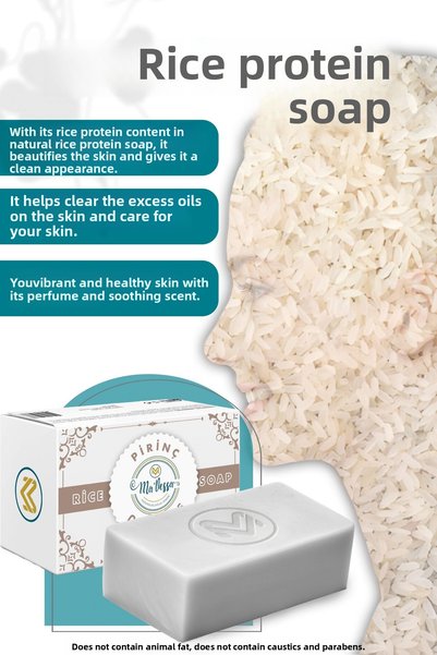 Ma'Vessa Natural Handmade Skin Whitening Rice Soap 100 gr