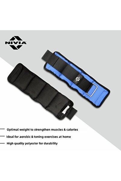 Nivia أوزان الكاحل والمعصم WW 940، 0.5 كجم