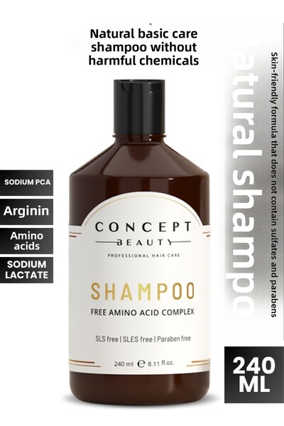 Concept Beauty شامبو طبيعي 240 مل - مرمم ومكيف، خالي من الأملاح والكبريتات