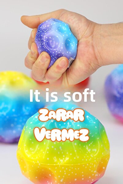 Telvesse Bouncing Ball into the High Galaxyball Galaxy Space Moon Ball Extreme Bouncing Monball Garden Toy Rainbow