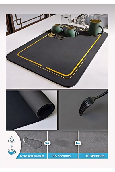 Mi-ÇA HOME كونترتوب سحري متعدد الأغراض ممتص للماء - حصيرة تجفيف لغسل الأطباق ...