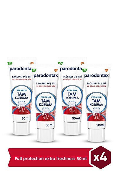 Parodontax حماية كاملة وانتعاش إضافي 50 مل × 4 قطع