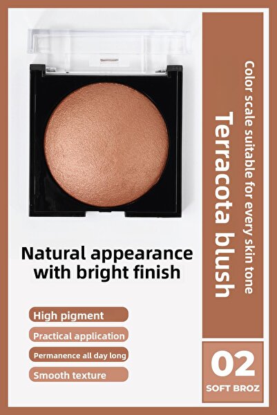 Cocosh She Terracota Blush 10 gr 02 Soft Bronze, Easy Dispersion, Non-Lumping...