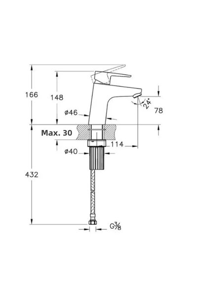 Artema Twist Round Sink Faucet A42969