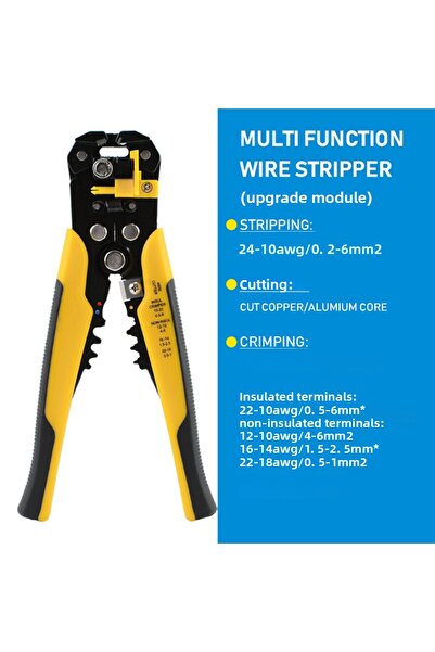 Choice1 أداة تجريد الأسلاك الأوتوماتيكية القابلة للتعديل باللون الأصفر، أداة ...