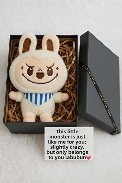 Duman لعبة لابوبو الوحش اللطيف القطيفة مقاس كبير 30 سم - هدية للحبيب بيج