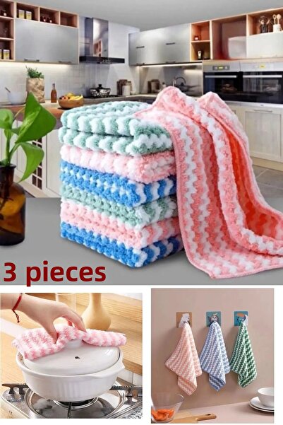 FBZhome 3 τεμάχια ύφασμα καθαρισμού με μαλακή υφή από μικροΐνες 30*30 εκ. Παν...