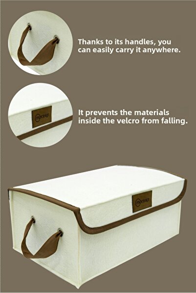 mordesign Felt Organizer with Lid for Newborn - In-Cabinet Laundry/Toy Organizer