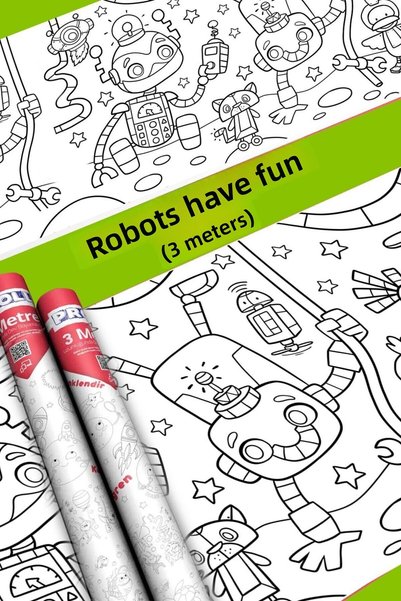 Proll Robots Giant Coloring Paper 5 Meters