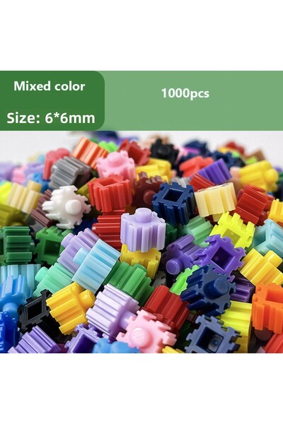 Choice 1000Pcs 1000Pcs 6*6mm Micro Diamond Building Blocks DIY Creative 3D Small Bricks Bulk Model Figures