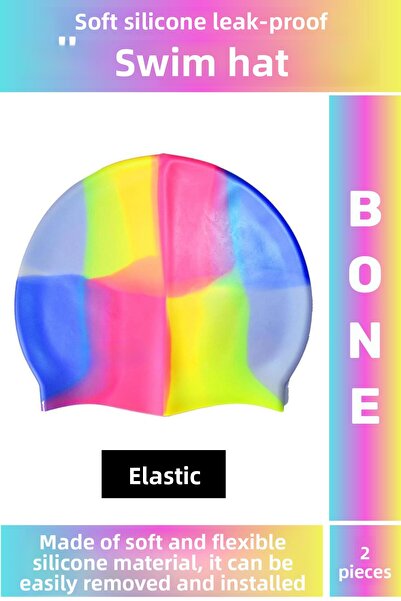 Wintoup Поръчкова водоустойчива еластична шапка за плуване в басейн, мека сил...