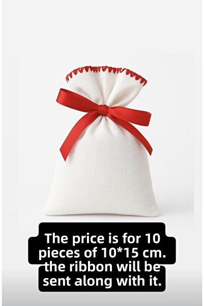 ALASEREN حقيبة قماش خام طبيعي مقاس 10×15 سم لحفلات الزفاف والحناء والزفاف مقا...