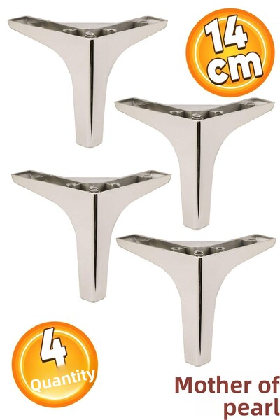 Badem10 14 Cm Picioare Cromate 4 Piese Canapea Masuta de cafea Unitate TV Pic...
