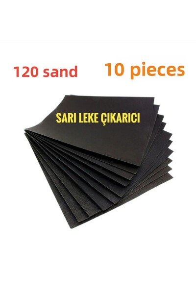 trendwall ورق صنفرة مائي بحبيبات 120 مناسب للبقع الصفراء (10 قطع)