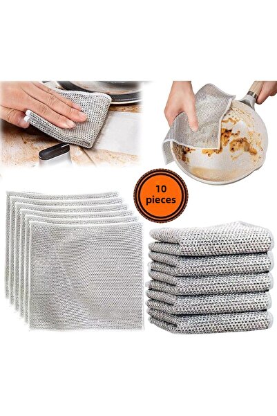mrtbilisim 10 bucăți de plase de sârmă argintie - anti-zgârieturi și cârpe pe...
