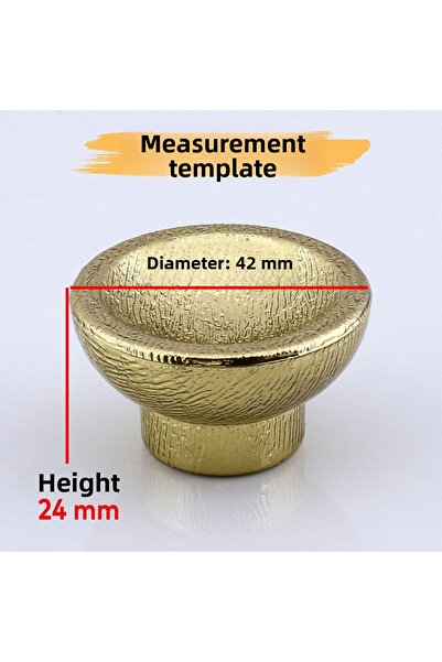 Badem10 Κουμπί Alegro Χρυσό Χρυσό (10 ΤΕΜ) Πλαστικά Έπιπλα Συρτάρι Κουζίνας Ντουλάπα Ντουλάπα Λαβή Λαβή