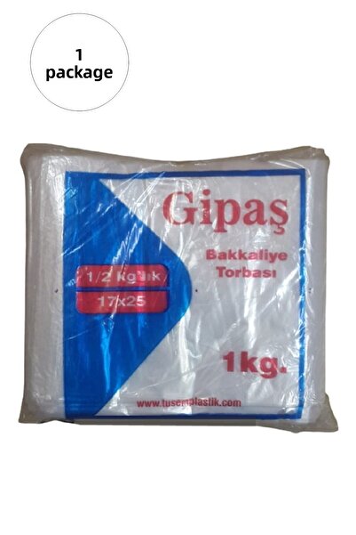 GİPAŞ Groceries Nylon Bag 1/2 Half 17x25 cm 1 kg 1 Pack (Takriben 475 Pieces)