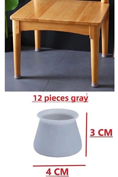 Mode Cool 12 Pack Anti-Slip a Quality Furniture Chair Table Floor Silicone Protective Feet