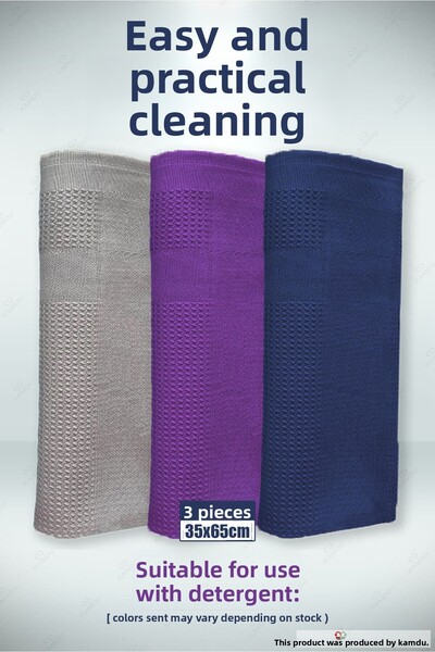 TAHT 3 قطع قماش سحري مقاس كبير 35 × 65 سم: ألياف دقيقة ولا تترك علامات