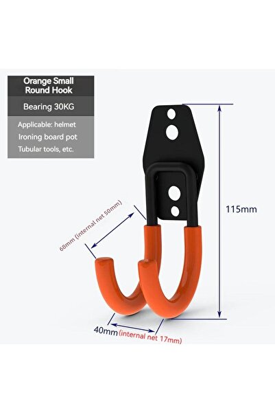 Choice D 1PC Heavy Duty Metal Hook Garage Organizer Wall Mount Bicycle Hanger Hooks Wall Mount Anti-slip S.