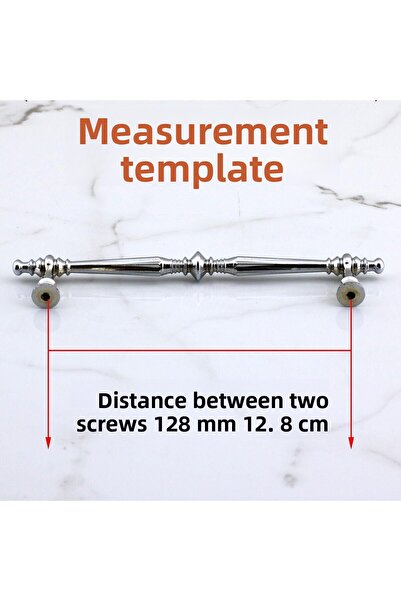 Badem10 Muse Chrome Metal Handle 128 Mm - 12.8 Cm Furniture Kitchen Drawer Drawer Cabinet Cabinet Handles Handle Handle Chrome