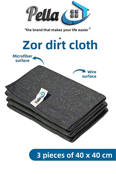 pella Wired Microfiber Cloth/-Difficult Dirt Cloth 40X40 cm