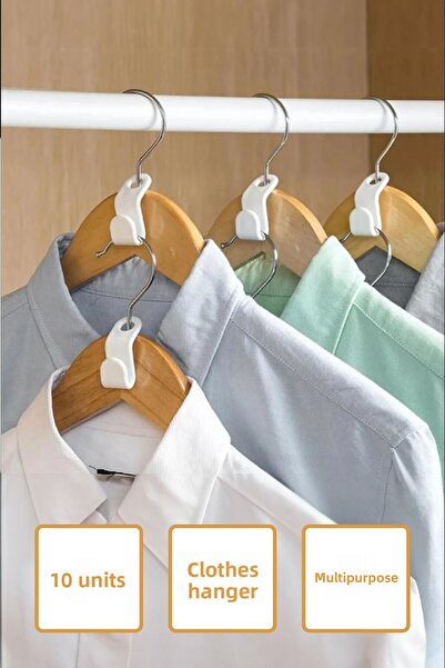 Hayveys 10 части Многофункционална закачалка Мултиплексор Кука Щипка Гардероб Закачалка за дрехи