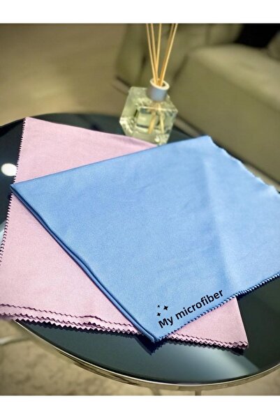 Mikrofiberim Pack of 2 50x70 Microfiber Magic Glass Cloth - Blue, Lilac