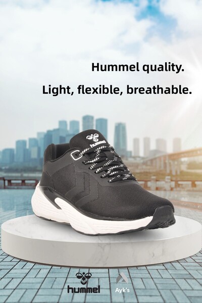 hummel Black Mesh Lightweight Breathable Unisex Sports Shoes Hml Yoy