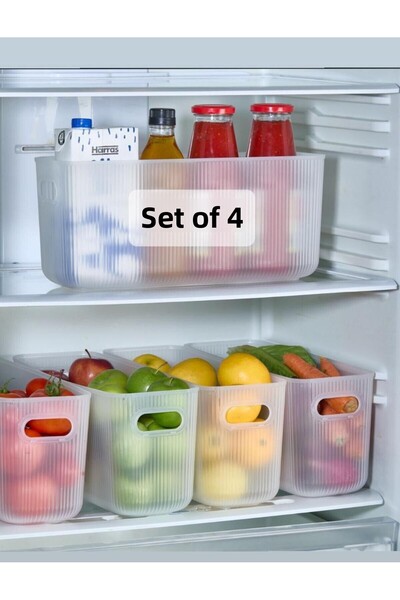 Bayev 6 Lt Crisper Fruit Storage Organizer - Line 4 Refrigerator Containers