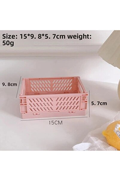 Choice سلال تخزين منظمة مكونة من 6 ألوان باللون الوردي، حافظة قابلة للطي، سلة...