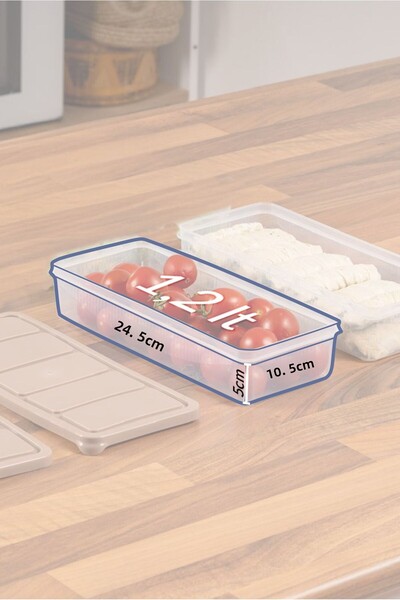 Kavi Entegre Plastik 1.2 Lt Capacity 10-Piece Storage Set - Enter Refrigerator, Freezer and Microwave