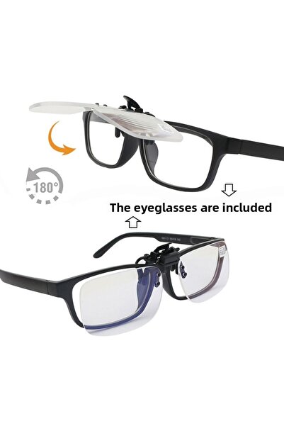 Choice Ultra-light Clip Presbyopic Glasses Reading Glasses Flip Up Down Rimless Magnifying Glasses Lens ...