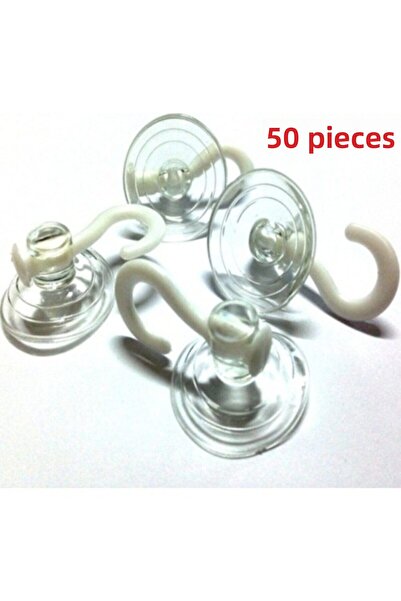 hagiki (50 قطعة) شماعة زجاجية كبيرة مقاس 4 سم لكوب الشفط (50 قطعة)