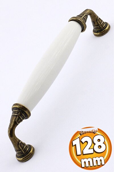 Badem10 أثاث بوليمر أصفر 128 مم - خزانة درج المطبخ ومقبض