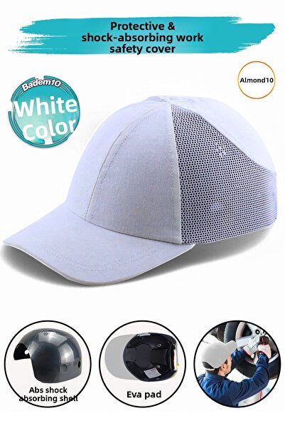 Badem10 قبعة رأس واقية خفيفة الوزن للحماية من الصدمات أثناء العمل وخفيفة الوز...