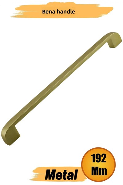 NUBLADO Bena (192 mm - 19,2 cm) Mobilier din metal auriu mat Sertar de bucătărie Dulap dulap Mâner Mâner.