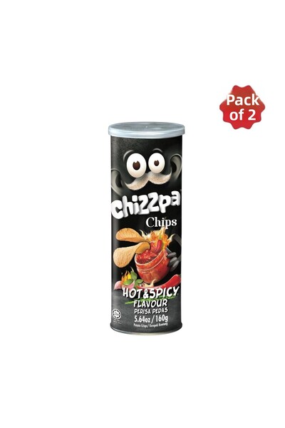 CHIZZPA شيبس حار وحار 160 جرام مجموعة من 2