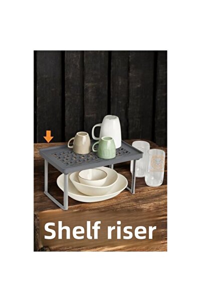 ACSMarket رافعة داخلية للخزانة بتصميم رمادي بدون حدود