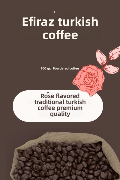 EFİRAZ Turkish Coffee with Rose Flavor
