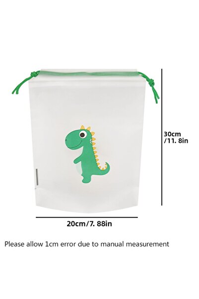 Choice 20x30cm10pcs 10 Transparent Drawstring Bags with Exquisite Cartoon Pat...